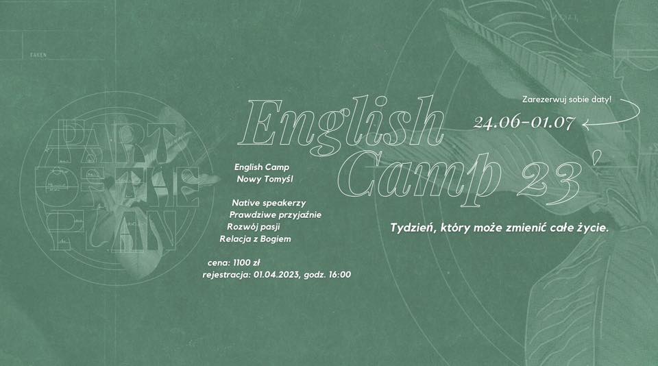 English Camp Nowy Tomyśl | Part of The Plan